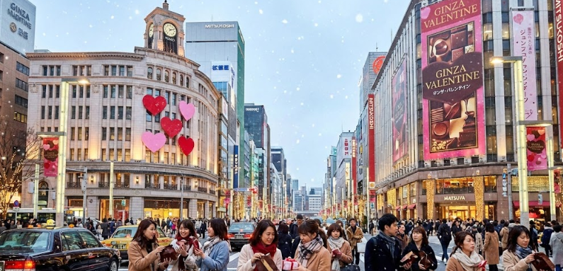 銀座　バレンタイン